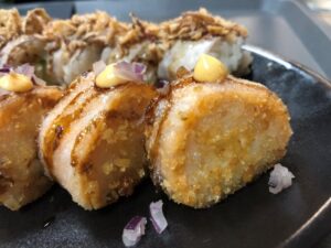 Recette Sushi chèvre miel - Atelier cours de cuisine a domicile -Crozon Lanvéoc Brest Quimper - Idée cadeau anniversaire saint valentin couple ou groupe evjf